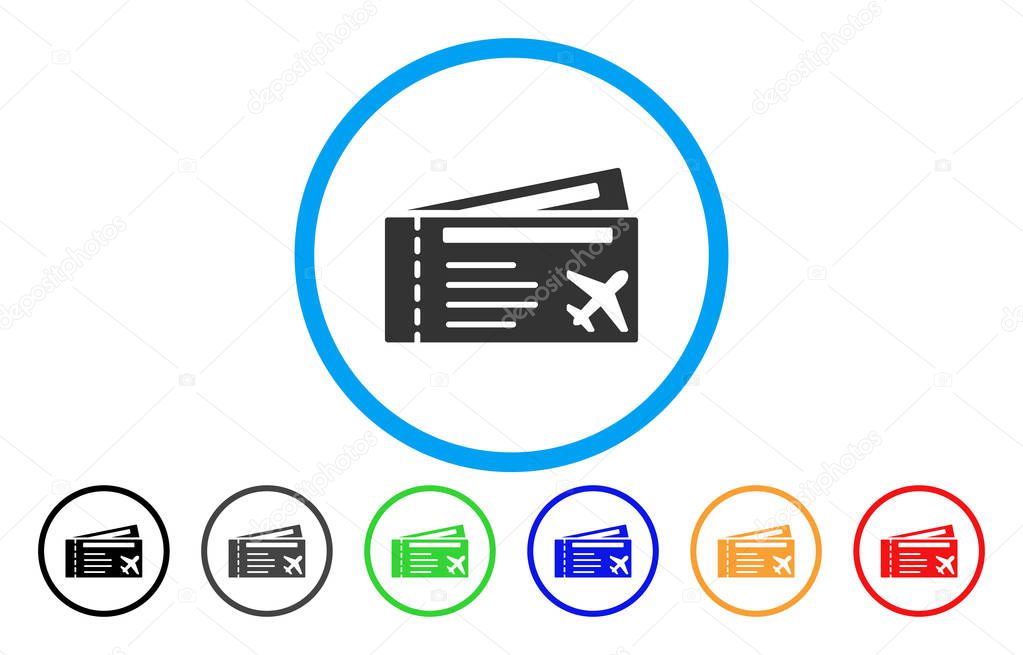 Airtickets Rounded Icon