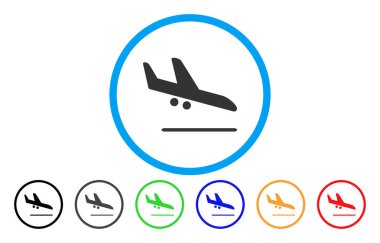 Aiplane açılış yuvarlak simge