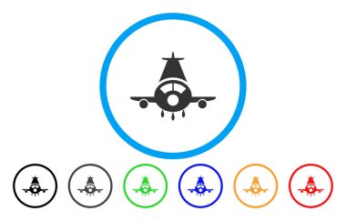 Kargo uçağı yuvarlak simge