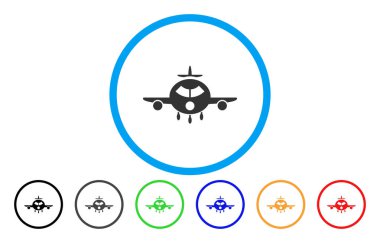 Kargo uçağı yuvarlak simge