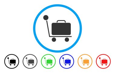 Bagaj arabası yuvarlak simge