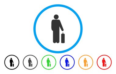 Yolcu Bagaj yuvarlak simge