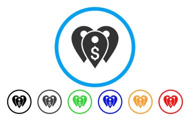 Banka yuvarlak simgesi belirtir