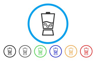 Bitcoin Blender düz simgesi