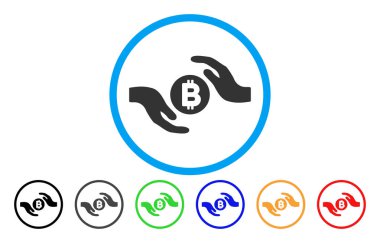 Bitcoin eller simgesini düz