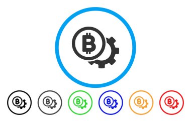 Bitcoin seçenekleri Cog düz simgesi