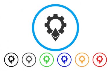 Ethereum vites düz simgesi