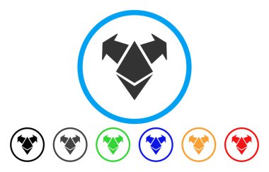 Ethereum harcamak oklar düz simgesi