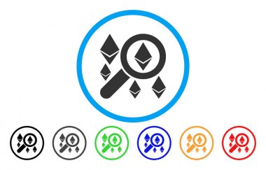 Arama Ethereum düz simgesi