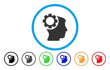 Beyin dişli yuvarlak simge