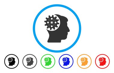 Kafa dişli yuvarlak simge