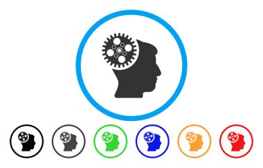 Kafa Gearwheel yuvarlak simge