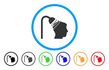 Yuvarlak simge kafa duş