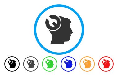 Kafa cerrahi anahtar yuvarlak simgesine