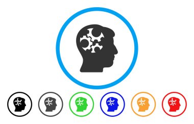 Zihin Gears yuvarlak simge