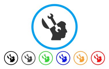 Zihin anahtarı yuvarlak simge araçları