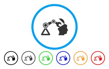 Simge açık kafa cerrahi manipülatör yuvarlak