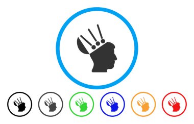 Açık fikirli arabirimi yuvarlak simge