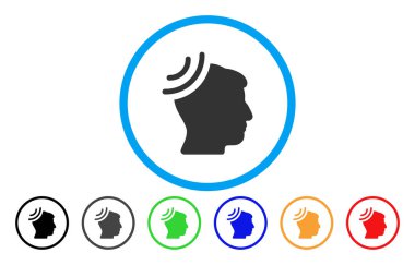 Radyo Resepsiyon beyin yuvarlak simge