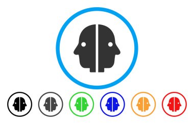 Çift yüzlü yuvarlak simge