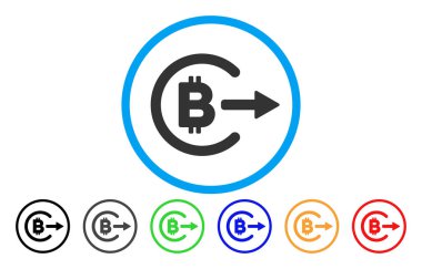 Bitcoin Fişleri Paraya Çevirme düz simgesi