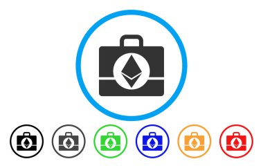 Ethereum durumda düz simgesi