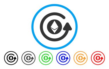 Ethereum ters ibraz düz simgesi