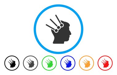 Sinirsel arayüz konektörleri simgesi yuvarlak