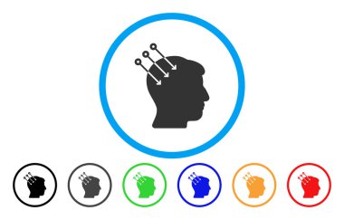 Sinirsel arayüz konektörleri simgesi yuvarlak