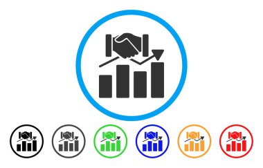 Satın alma grafik yuvarlak simgesi