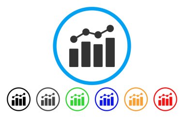 Analytics yuvarlak simge