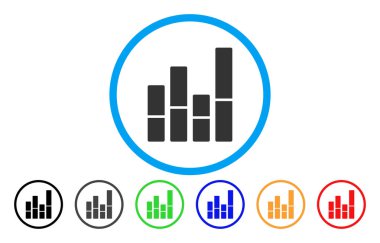 Yuvarlak çubuk grafik simgesi
