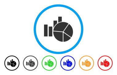 Grafikler yuvarlak simge