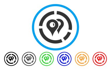 Geo diyagram simgesi yuvarlak