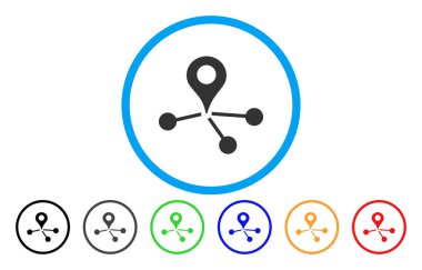 Geo ağ simgesini yuvarlak