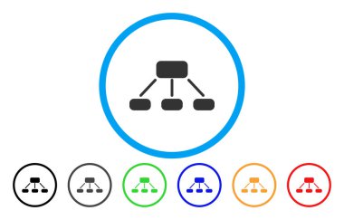 Hiyerarşi yuvarlak simge