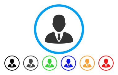 Yöneticisi yuvarlak simgesi