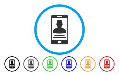 Mobil hesap yuvarlak simge