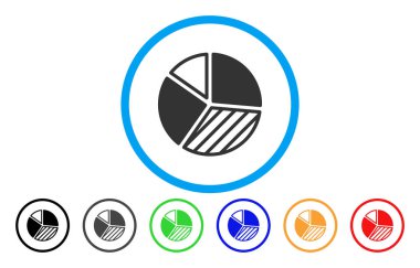 Pasta grafiği yuvarlak simge