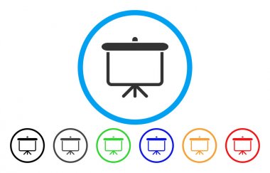 Projeksiyon kurulu yuvarlak simge