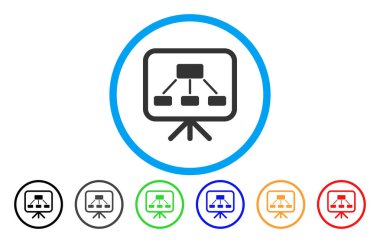 Düzeni gösteri ekran yuvarlak simge