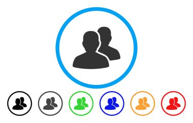 Yuvarlak simge kullanıcı hesapları