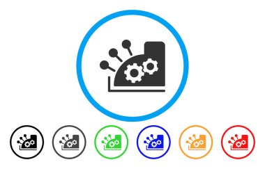 Yazar kasa yuvarlak simge