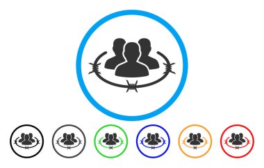 Toplama kampı yuvarlak simge