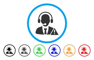 Acil servis simge yuvarlak