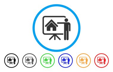 Emlak sunum kurulu yuvarlak simge