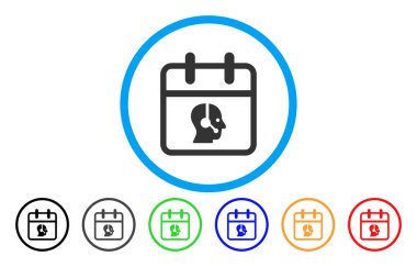 Simge işleç gün yuvarlak