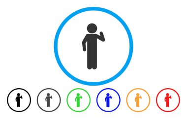 Çocuk görüş yuvarlak simge