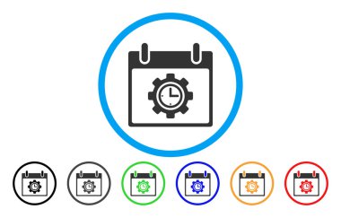 Simge saat vites takvim günü yuvarlak