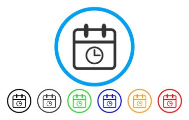 Gün saat yuvarlak simgesini